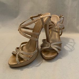 Aldo Gold Strappy Heels